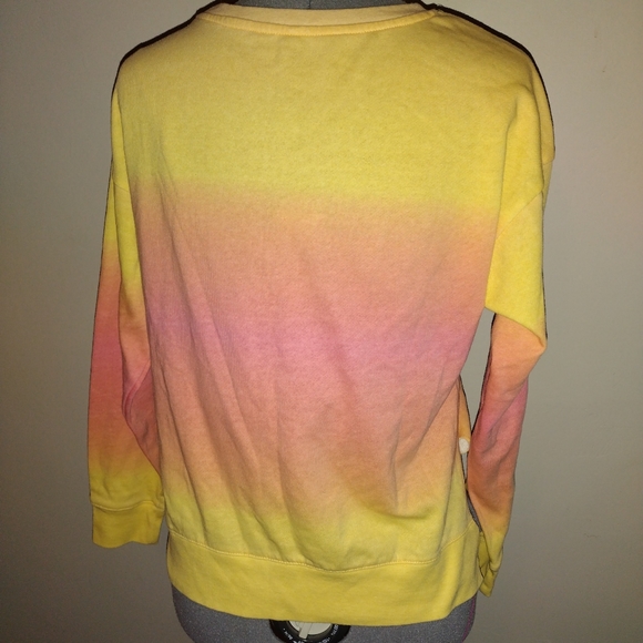 Mickey Mouse Orange Ombré Sweatshirt, Disney Mickey Ombre Tie Dye Sweatshirt - Picture 3 of 11